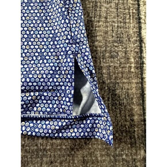 Peter Millar Summer Comfort Pool Balls Billiards Polo Blue White Shirt Med - Picture 6 of 11